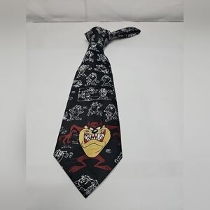 Looney Tunes Taz Character Black Tie
